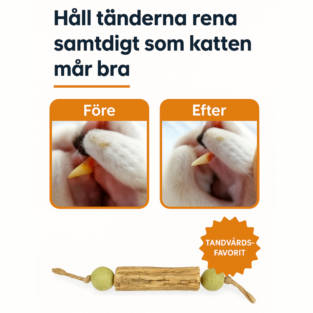 KattSmile - Leksak för tandrengöring med kattmynta